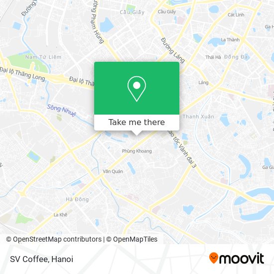 SV Coffee map