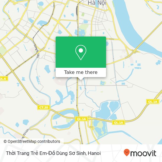 Thời Trang Trẻ Em-Đồ Dùng Sơ Sinh, ĐƯỜNG Giáp Bát Quận Hoàng Mai, Hà Nội map