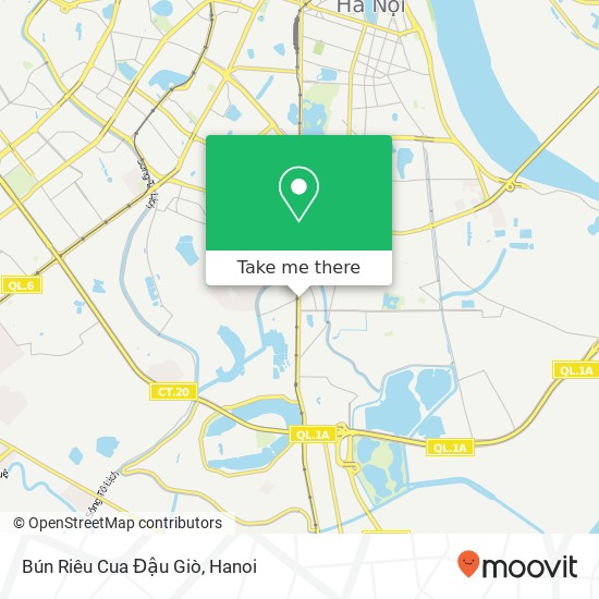 Bún Riêu Cua Đậu Giò, ĐƯỜNG Giải Phóng Quận Hoàng Mai, Hà Nội map