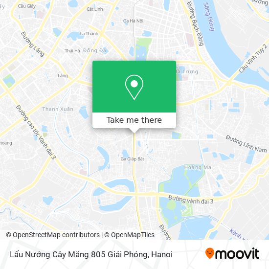 Lẩu Nướng Cây Măng 805 Giải Phóng map