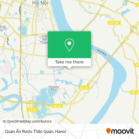 Quán Ăn Rượu Thần Quán map