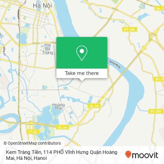 Kem Tràng Tiền, 114 PHỐ Vĩnh Hưng Quận Hoàng Mai, Hà Nội map