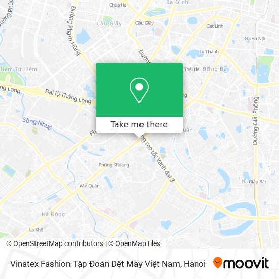 Vinatex Fashion Tập Đoàn Dệt May Việt Nam map