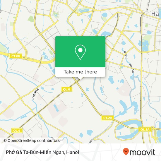 Phở Gà Ta-Bún-Miến Ngan, PHỐ Hạ Đình Quận Thanh Xuân, Hà Nội map