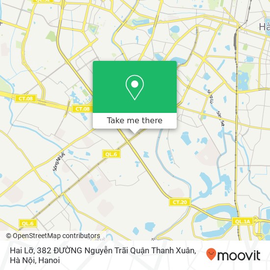 Hai Lỡ, 382 ĐƯỜNG Nguyễn Trãi Quận Thanh Xuân, Hà Nội map