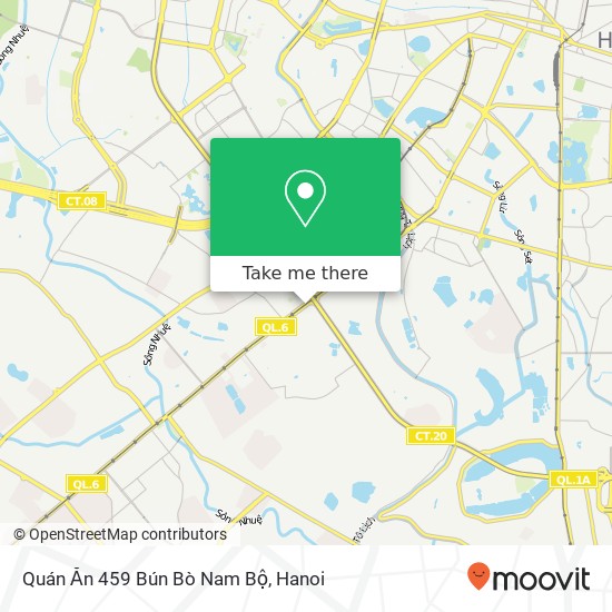 Quán Ăn 459 Bún Bò Nam Bộ, ĐƯỜNG Nguyễn Trãi Quận Thanh Xuân, Hà Nội map