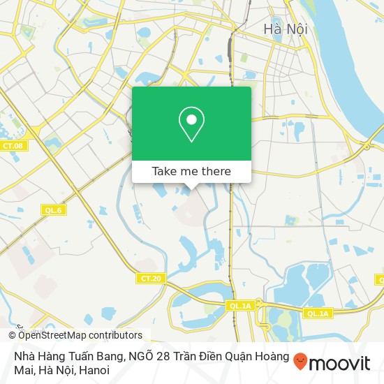 Nhà Hàng Tuấn Bang, NGÕ 28 Trần Điền Quận Hoàng Mai, Hà Nội map