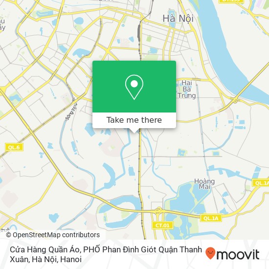 Cửa Hàng Quần Áo, PHỐ Phan Đình Giót Quận Thanh Xuân, Hà Nội map