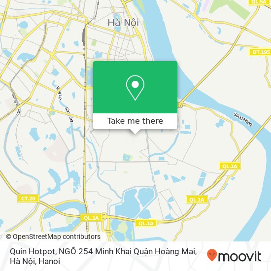 Quin Hotpot, NGÕ 254 Minh Khai Quận Hoàng Mai, Hà Nội map