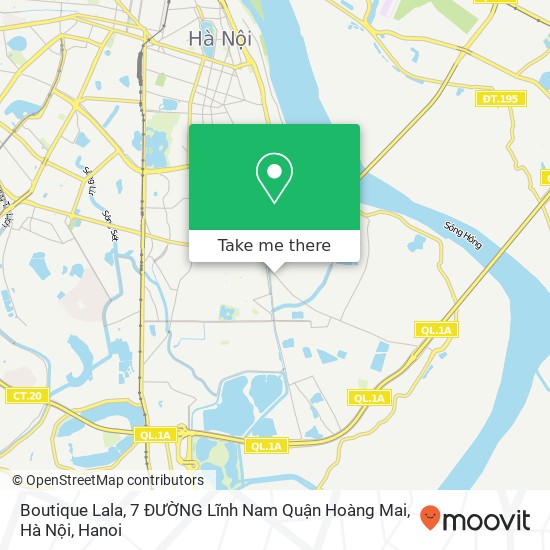 Boutique Lala, 7 ĐƯỜNG Lĩnh Nam Quận Hoàng Mai, Hà Nội map