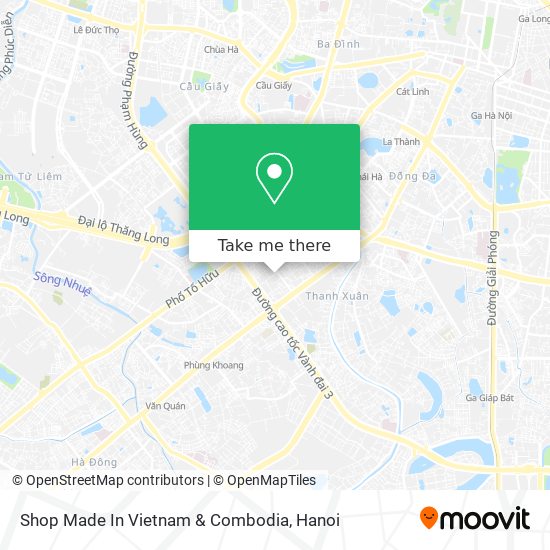 Shop Made In Vietnam & Combodia map
