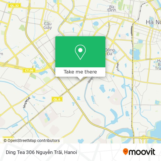 Ding Tea 306 Nguyễn Trãi map
