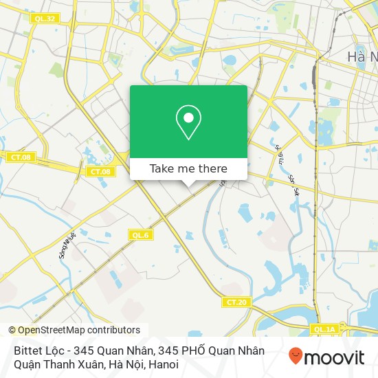 Bittet Lộc - 345 Quan Nhân, 345 PHỐ Quan Nhân Quận Thanh Xuân, Hà Nội map