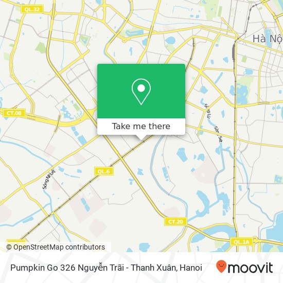 Pumpkin Go 326 Nguyễn Trãi - Thanh Xuân, 326 ĐƯỜNG Nguyễn Trãi Quận Thanh Xuân, Hà Nội map