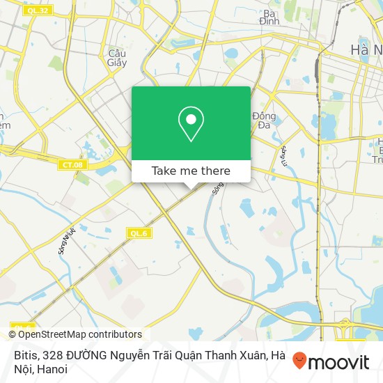 Bitis, 328 ĐƯỜNG Nguyễn Trãi Quận Thanh Xuân, Hà Nội map