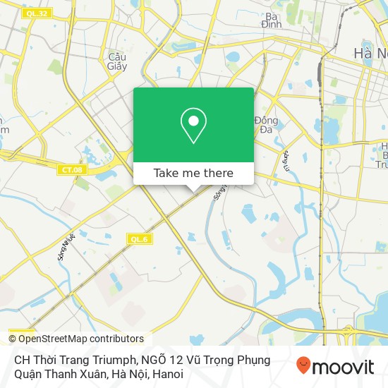 CH Thời Trang Triumph, NGÕ 12 Vũ Trọng Phụng Quận Thanh Xuân, Hà Nội map