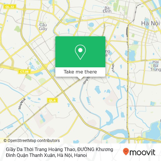 Giầy Da Thời Trang Hoàng Thao, ĐƯỜNG Khương Đình Quận Thanh Xuân, Hà Nội map