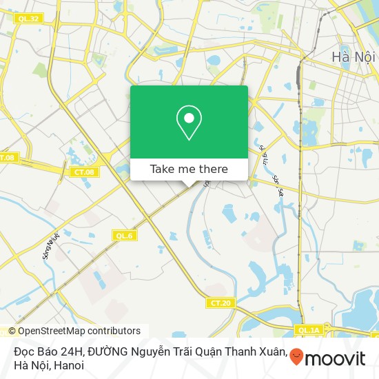 Đọc Báo 24H, ĐƯỜNG Nguyễn Trãi Quận Thanh Xuân, Hà Nội map