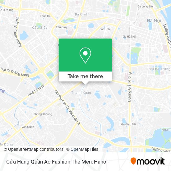 Cửa Hàng Quần Áo Fashion The Men map