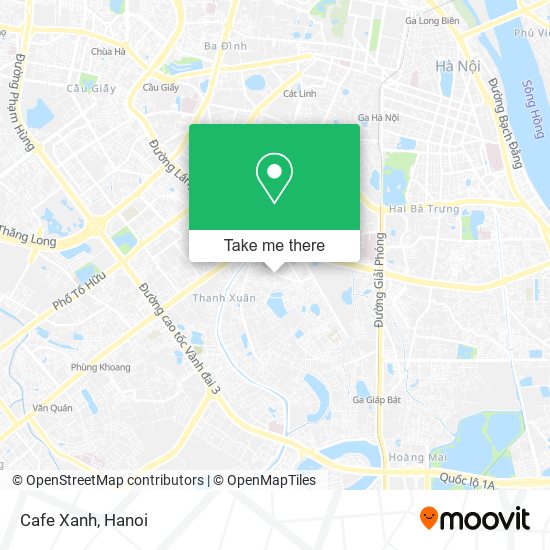 Cafe Xanh map