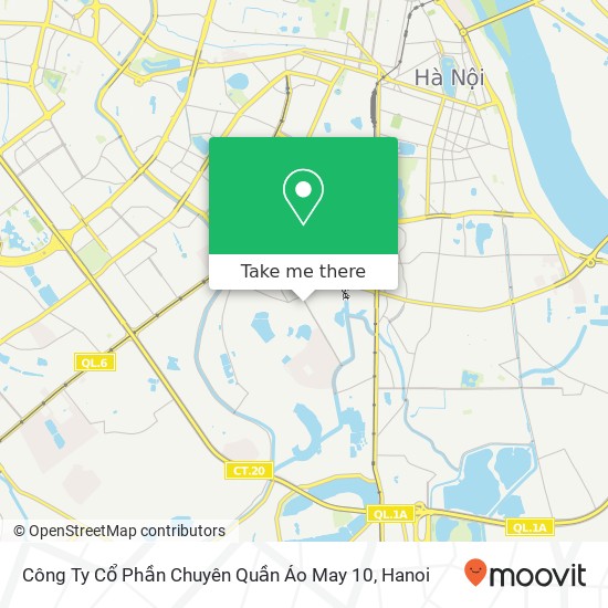 Công Ty Cổ Phần Chuyên Quần Áo May 10, 154 PHỐ Lê Trọng Tấn Quận Thanh Xuân, Hà Nội map