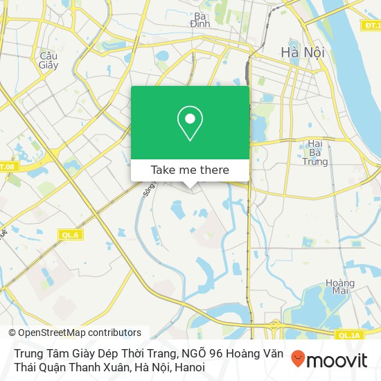 Trung Tâm Giày Dép Thời Trang, NGÕ 96 Hoàng Văn Thái Quận Thanh Xuân, Hà Nội map