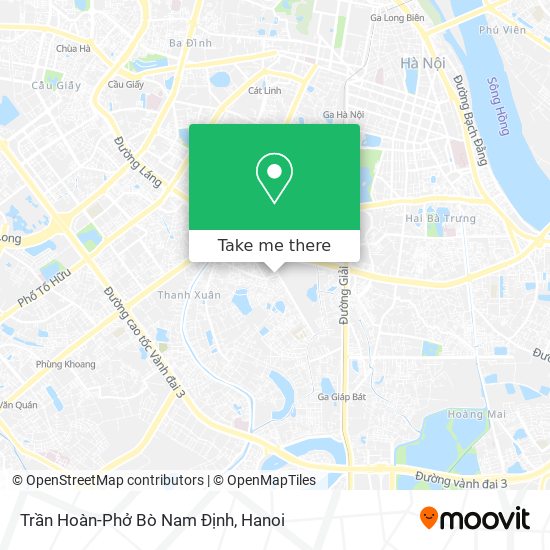 Trần Hoàn-Phở Bò Nam Định map