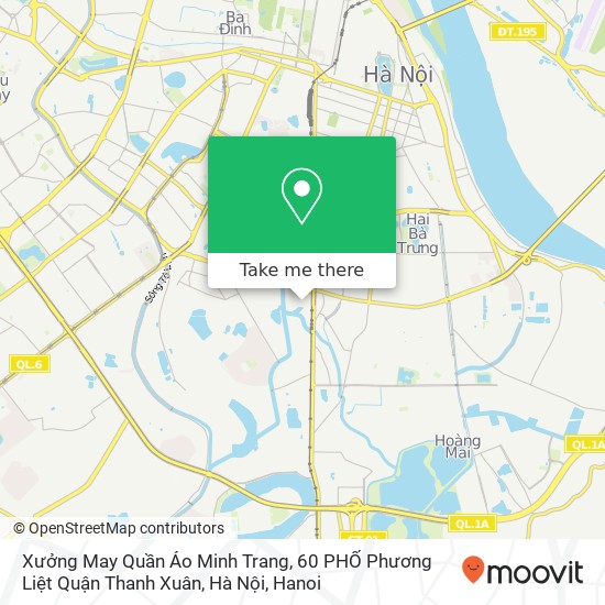 Xưởng May Quần Áo Minh Trang, 60 PHỐ Phương Liệt Quận Thanh Xuân, Hà Nội map