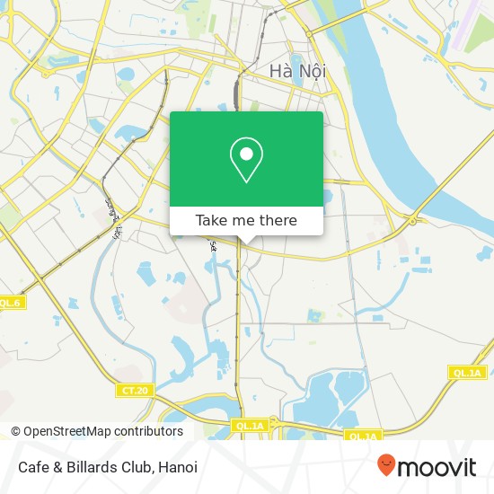 Cafe & Billards Club, 145 PHỐ Vọng Quận Hai Bà Trưng, Hà Nội map