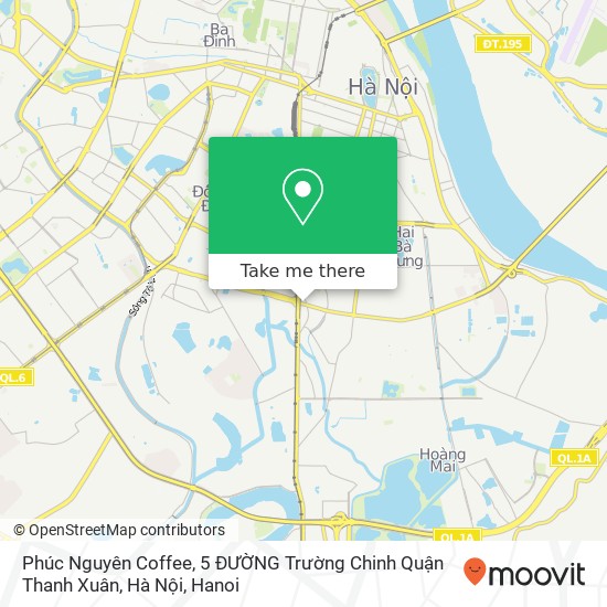 Phúc Nguyên Coffee, 5 ĐƯỜNG Trường Chinh Quận Thanh Xuân, Hà Nội map