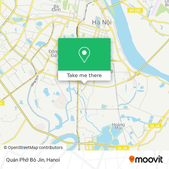 Quán Phở Bò Jin map
