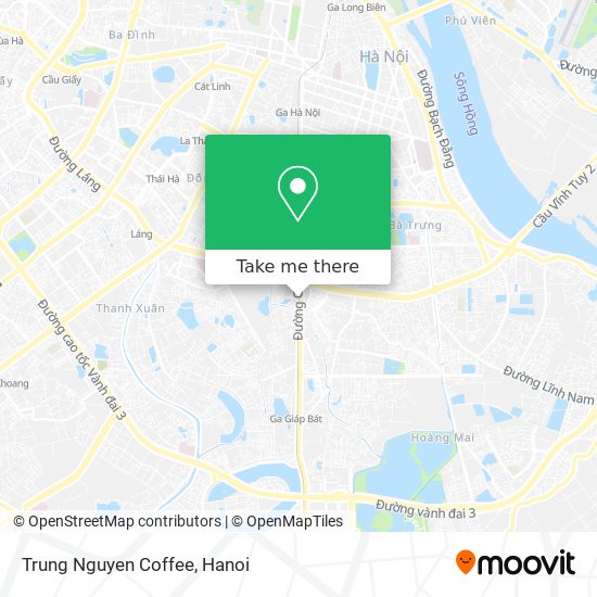 Trung Nguyen Coffee map