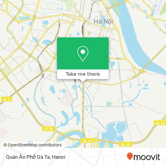 Quán Ăn Phở Gà Ta, PHỐ Phương Liệt Quận Thanh Xuân, Hà Nội map