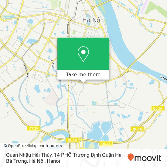 Quán Nhậu Hải Thủy, 14 PHỐ Trương Định Quận Hai Bà Trưng, Hà Nội map