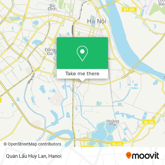Quán Lẩu Huy Lan map