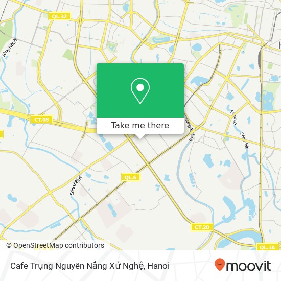 Cafe Trụng Nguyên Nắng Xứ Nghệ, NGÕ 68 Ngụy Như Kon Tum Quận Thanh Xuân, Hà Nội map