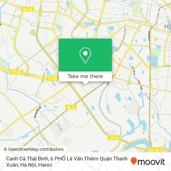 Canh Cá Thái Bình, 6 PHỐ Lê Văn Thiêm Quận Thanh Xuân, Hà Nội map