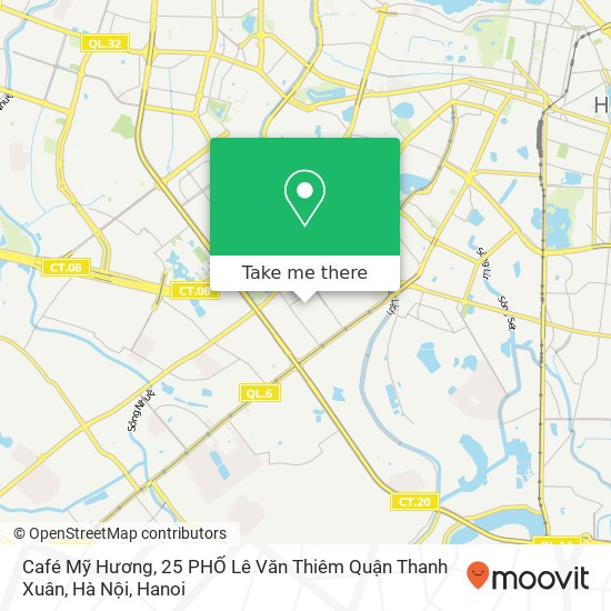 Café Mỹ Hương, 25 PHỐ Lê Văn Thiêm Quận Thanh Xuân, Hà Nội map