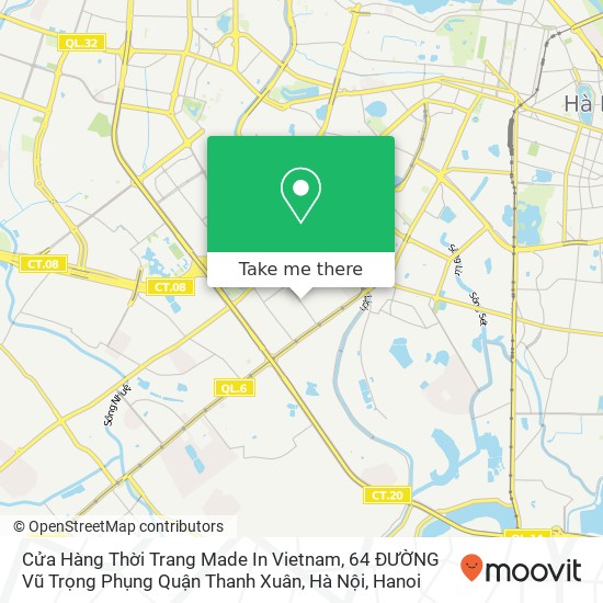 Cửa Hàng Thời Trang Made In Vietnam, 64 ĐƯỜNG Vũ Trọng Phụng Quận Thanh Xuân, Hà Nội map