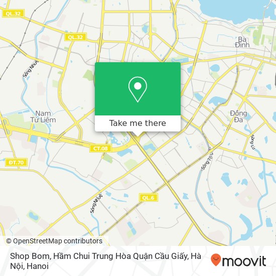 Shop Bom, Hầm Chui Trung Hòa Quận Cầu Giấy, Hà Nội map