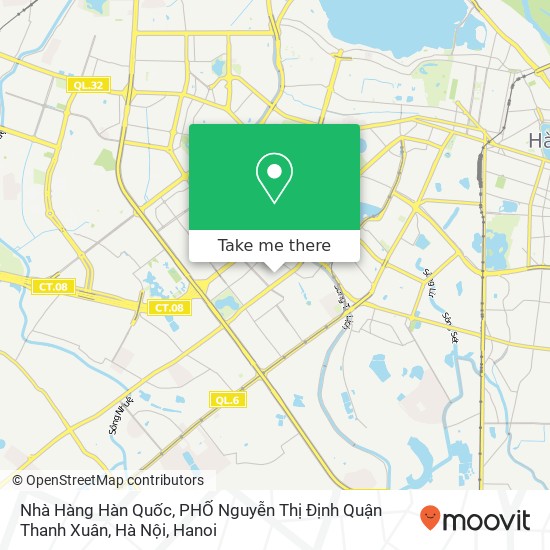 Nhà Hàng Hàn Quốc, PHỐ Nguyễn Thị Định Quận Thanh Xuân, Hà Nội map