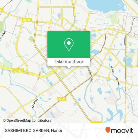 SASHIMI BBQ GARDEN, PHỐ Nguyễn Thị Thập Quận Cầu Giấy, Hà Nội map