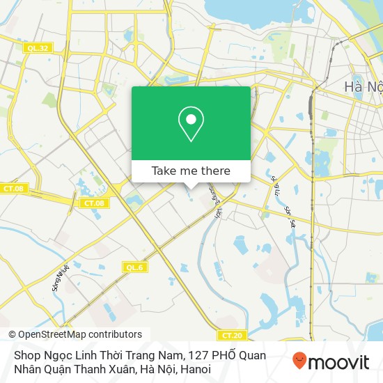 Shop Ngọc Linh Thời Trang Nam, 127 PHỐ Quan Nhân Quận Thanh Xuân, Hà Nội map