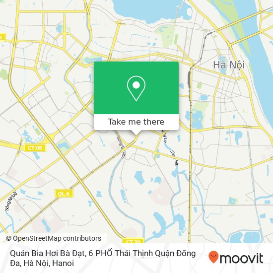 Quán Bia Hơi Bà Đạt, 6 PHỐ Thái Thịnh Quận Đống Đa, Hà Nội map