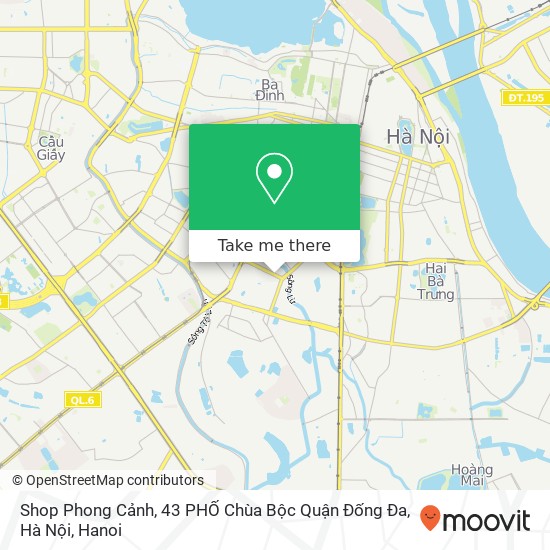Shop Phong Cảnh, 43 PHỐ Chùa Bộc Quận Đống Đa, Hà Nội map