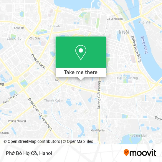 Phở Bò Họ Cồ map