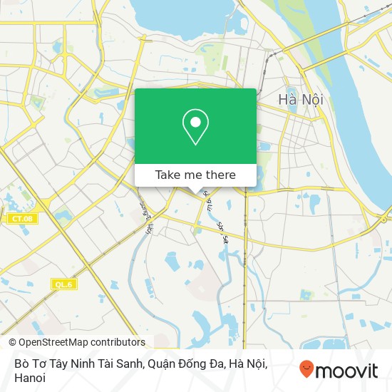 Bò Tơ Tây Ninh Tài Sanh, Quận Đống Đa, Hà Nội map