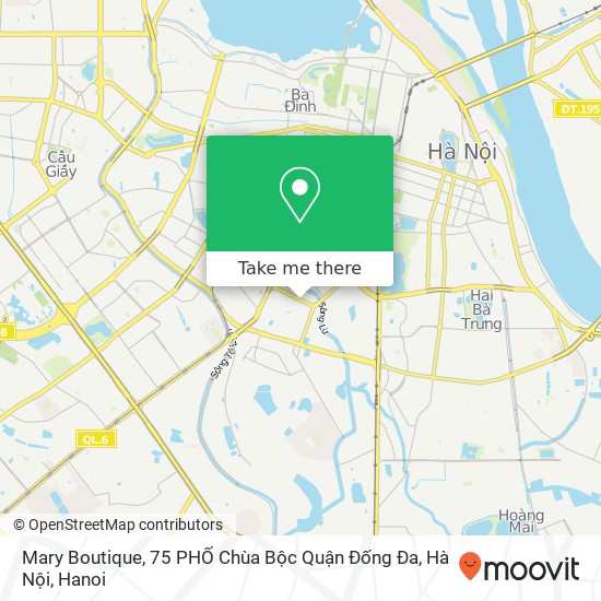 Mary Boutique, 75 PHỐ Chùa Bộc Quận Đống Đa, Hà Nội map