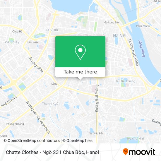 Chatte.Clothes - Ngõ 231 Chùa Bộc map