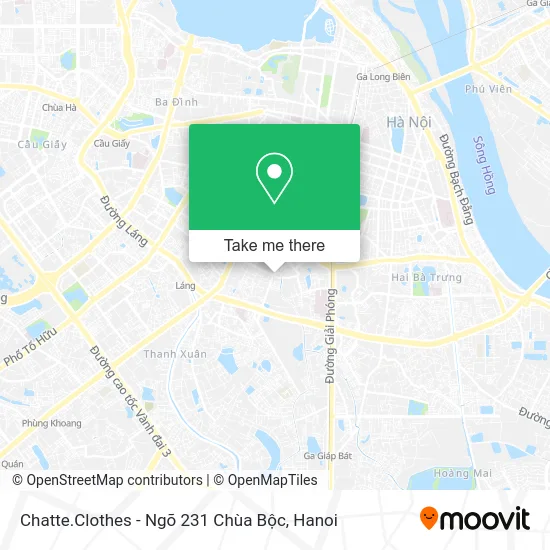 Chatte.Clothes - Ngõ 231 Chùa Bộc map